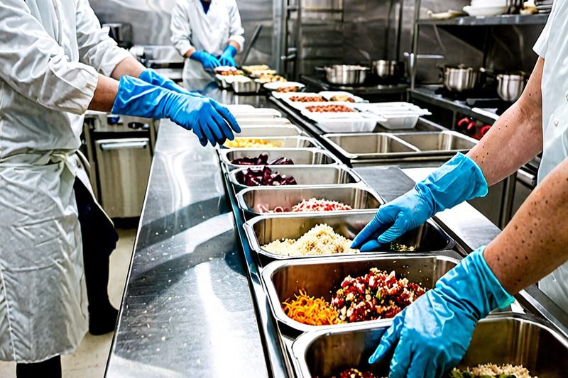 Pudełka cateringu dietetycznego przygotowane do dostawy